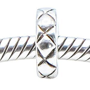 Pandora Criss Cross Sterling Silver Spacer Charm Retired